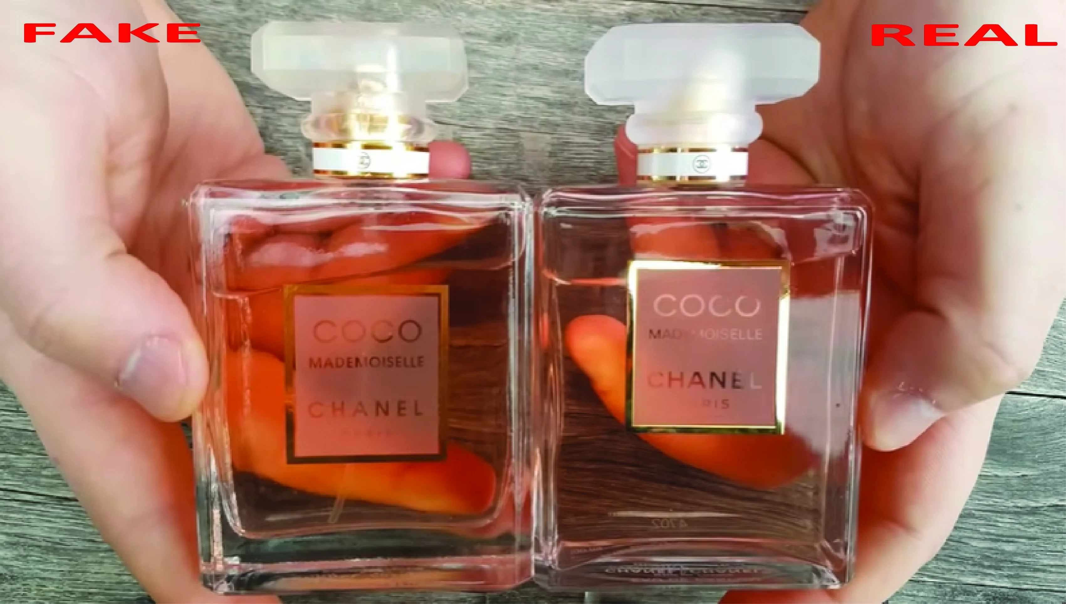 Original vs Fake Chanel Coco Mademoiselle 5 Differences