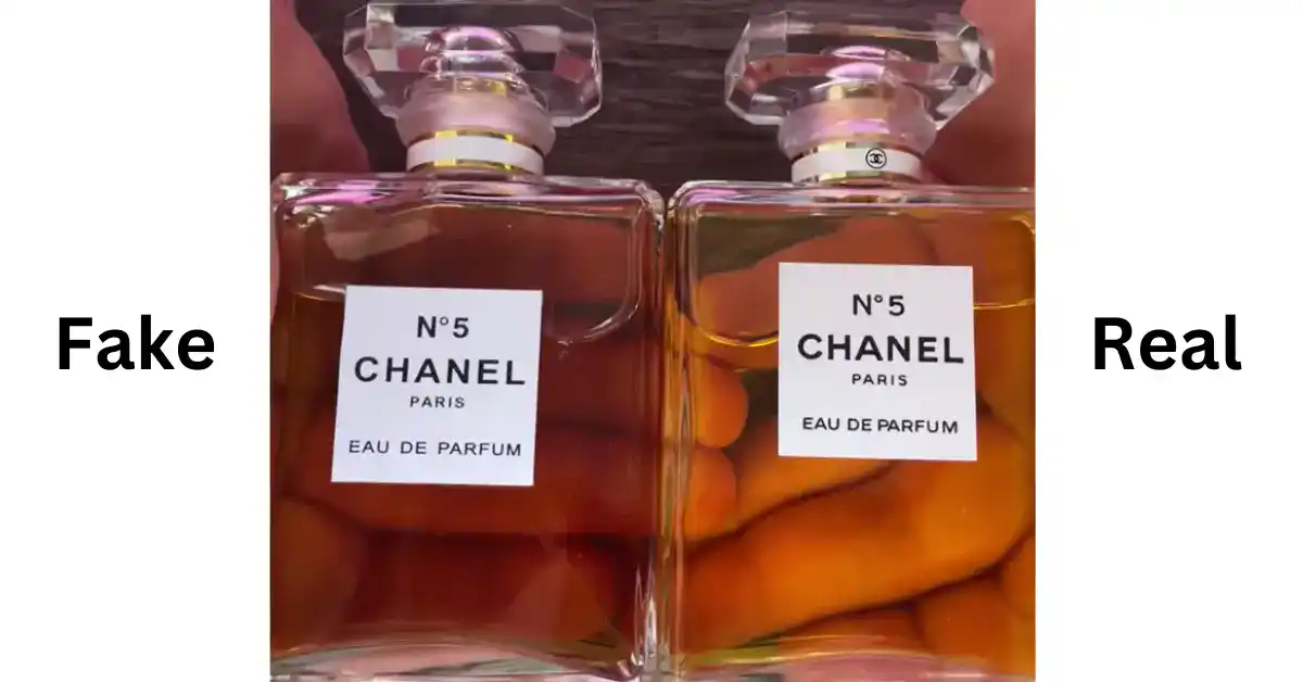 Perfume Color Difference of Original and Fake Chanel N5