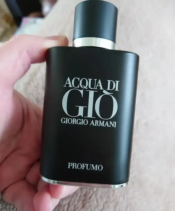 Acqua Di Gio Perfume in my hand