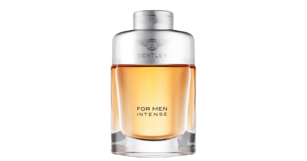 Bentley for men intense perfume bottle is shown in the picture